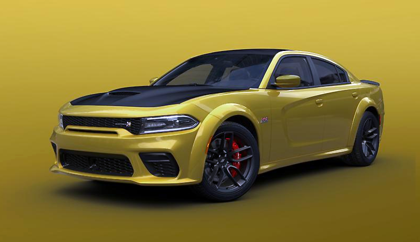 Yellow sport car, with a yellow background